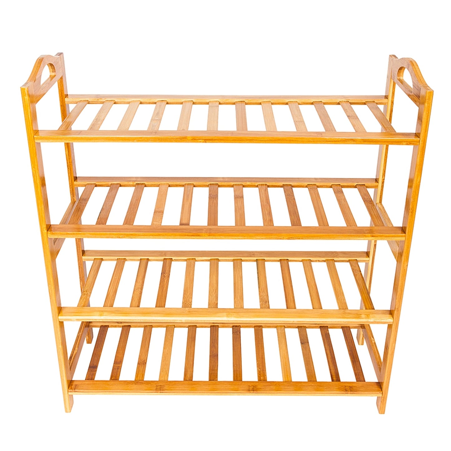 RONSHIN 4 Tiers Bamboo Shoe Rack 44.09lb Load Capacity Shoe Shelf Organizer