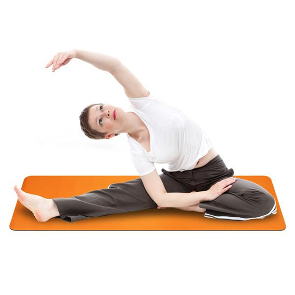 DSSTYLES TPE Yoga Mat 183*61*6cm Non-slip Gym Pad Orange