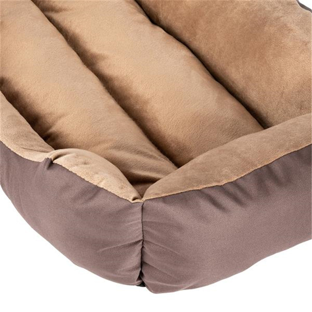 BEESCLOVER 28 inch Pet Mat Kennel For Pet Cat Dog Non-slip Bottom Brown