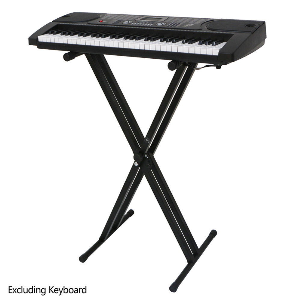 AMYOVE Dual-Tube X-Shape Q-2xc Electronic Organ Stand Keyboard Bracket Foldable Rack