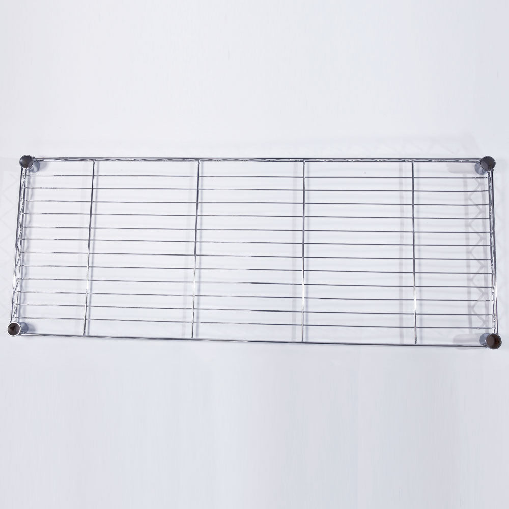 RONSHIN 5-Layer Iron Shelf with 1.5 inch Smooth Wheels Chrome Plated Storage Rack Organizer