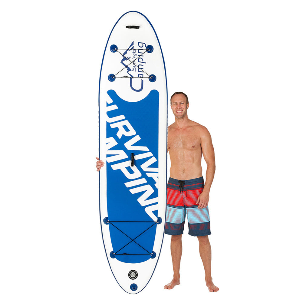 THBOXES 11ft Inflatable Paddle Board EVA Traction Pad Surfboard Blue