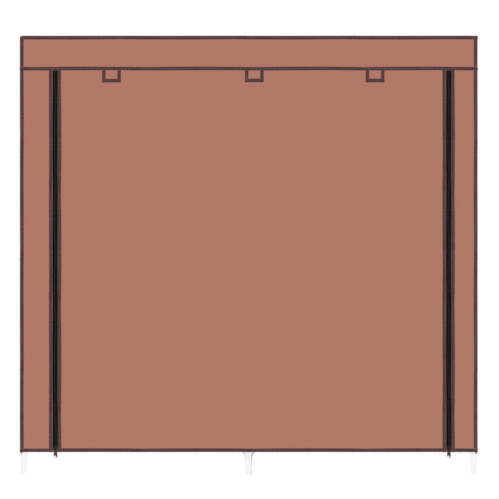 RONSHIN 7 Layers 14 Grids Shoe Rack Portable Shoe Cabinet Brown