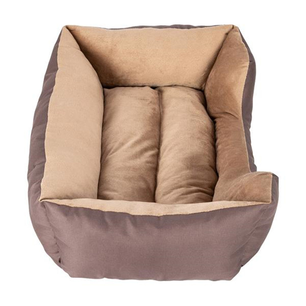 BEESCLOVER 28 inch Pet Mat Kennel For Pet Cat Dog Non-slip Bottom Brown