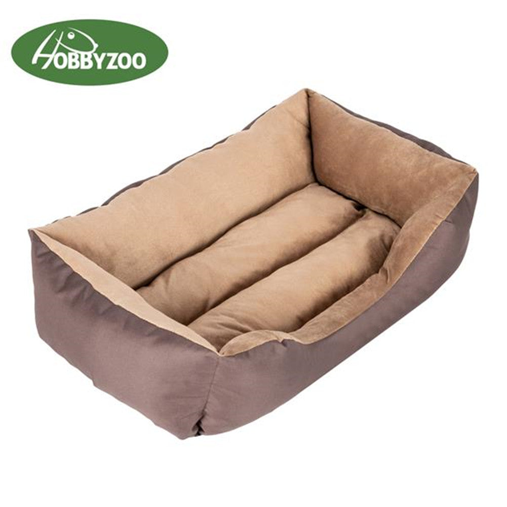 BEESCLOVER 28 inch Pet Mat Kennel For Pet Cat Dog Non-slip Bottom Brown