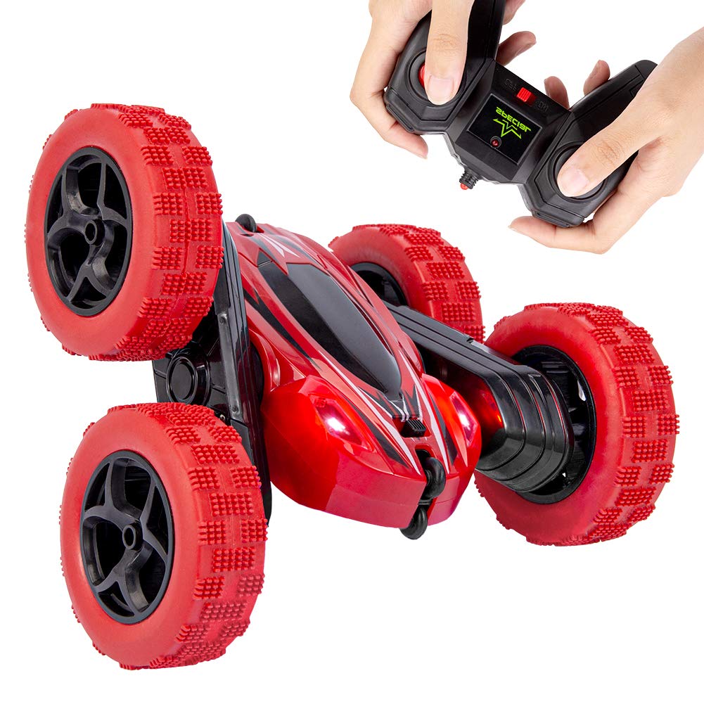 Remote Control Car RC Stunt Car Toy, Double Sided 360??Rotating Tumbling Rechargeable Car, High Speed 2.4Ghz Remote Control Race Car, 4WD Off Road Vehicle, 3D Deformation Car 1:24, Great Gift for Kids
