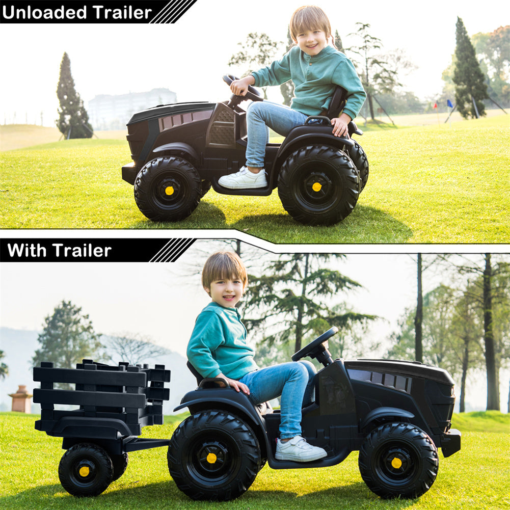 YIWA LEADZM Agricultural Vehicle Toys with Rear Bucket Black