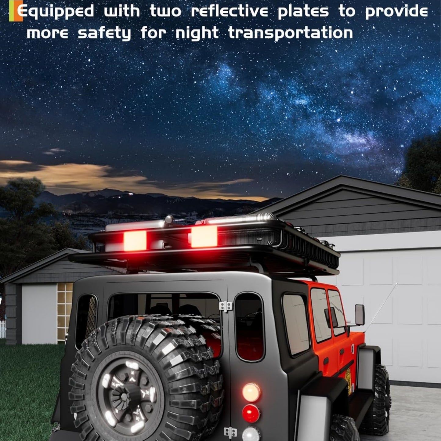 Garvee Roof Rack Carrier Basket, with Extension Luggage Holder, Black