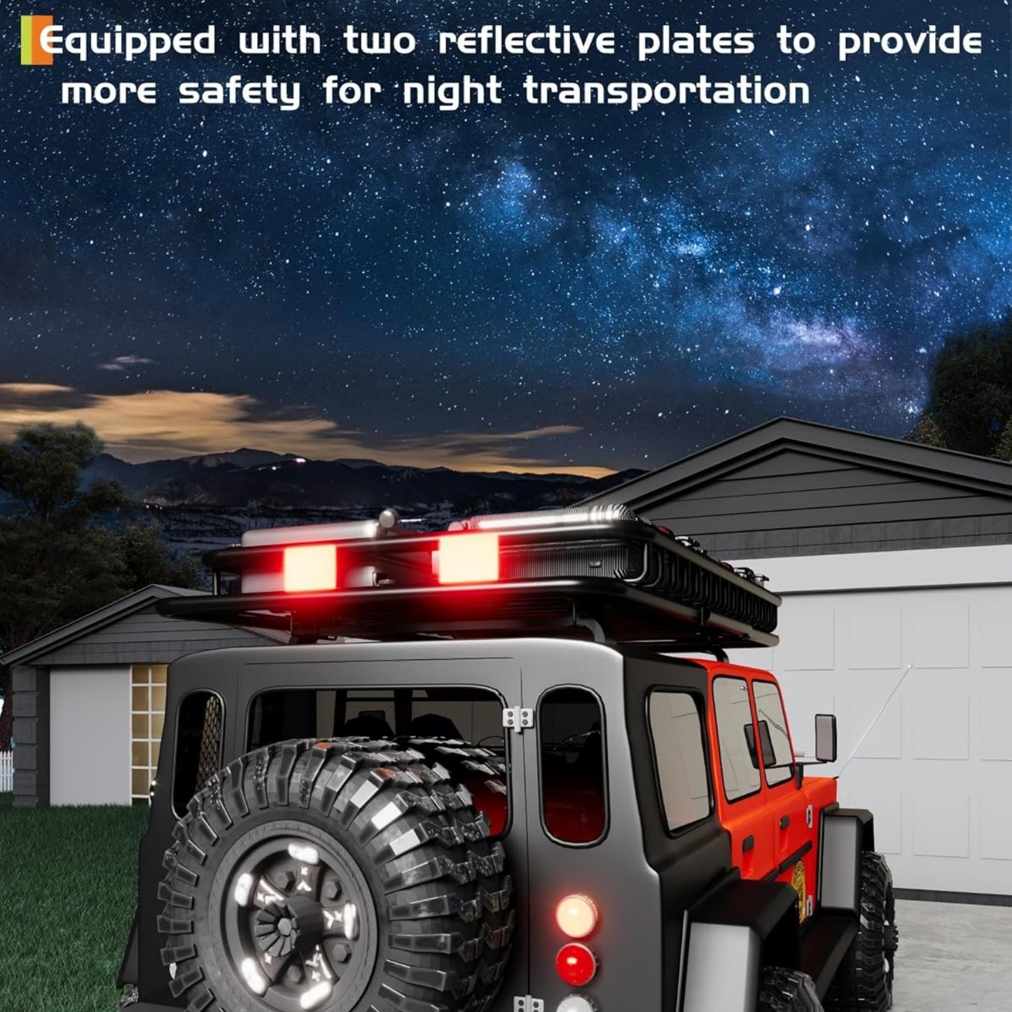 Garvee Universal Roof Rack Basket 46" x 36", with 44" x 34" Waterproof Luggage Bag, Black