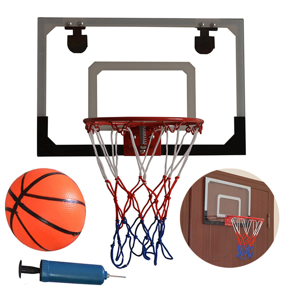 YIWA Kids Wall Mount Basketball Backboard Max Applicable Ball Diameter 5 inch Transparent