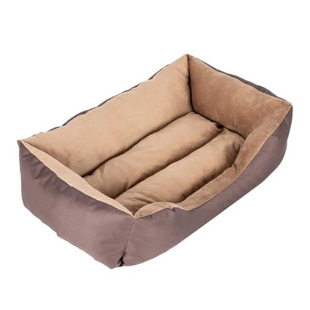 BEESCLOVER 28 inch Pet Mat Kennel For Pet Cat Dog Non-slip Bottom Brown
