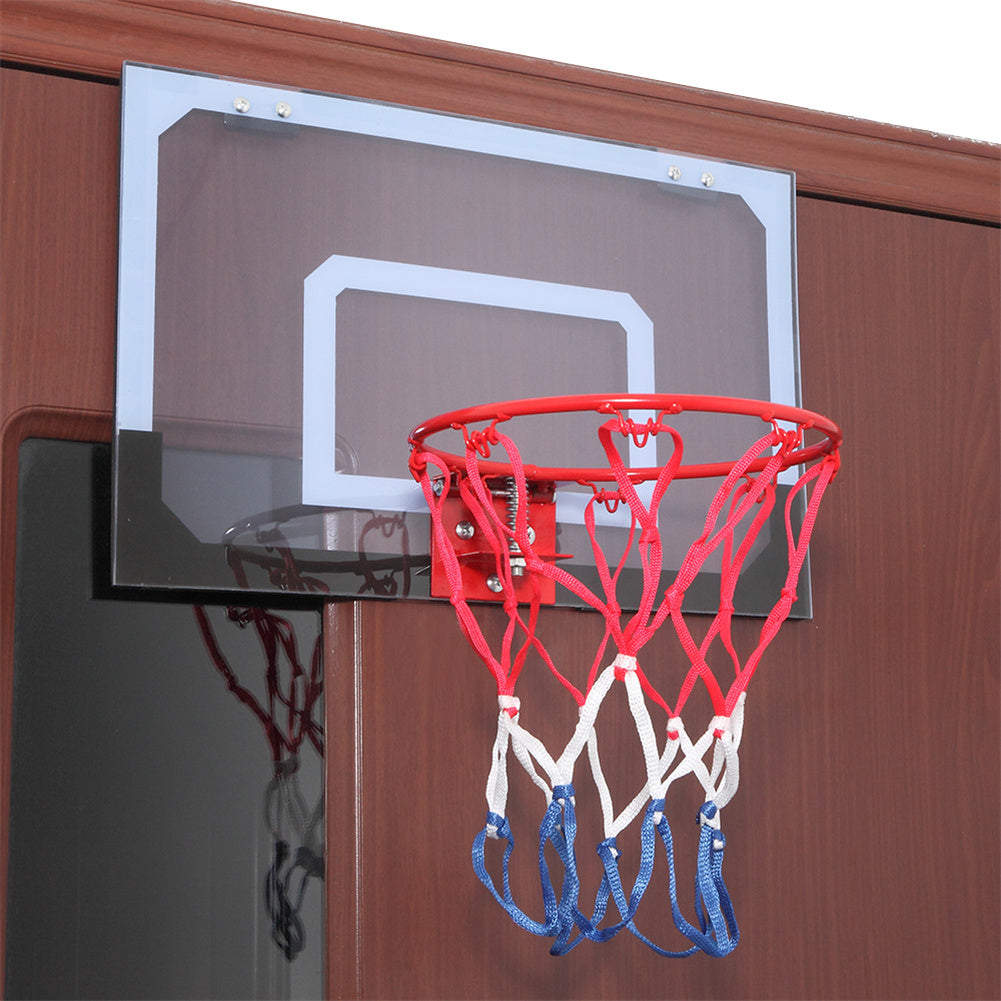 YIWA Kids Wall Mount Basketball Backboard Max Applicable Ball Diameter 5 inch Transparent