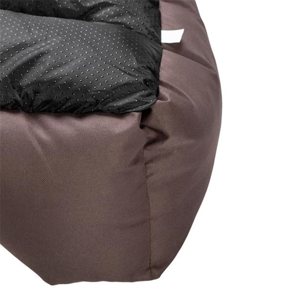 BEESCLOVER 28 inch Pet Mat Kennel For Pet Cat Dog Non-slip Bottom Brown