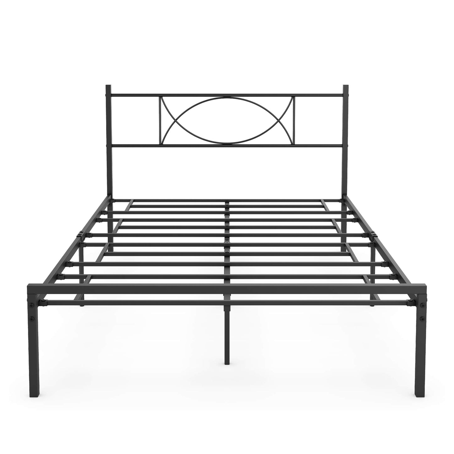 IDEALHOUSE Metal Platform Bed Frame with Sturdy Steel Bed Slats - Full Size