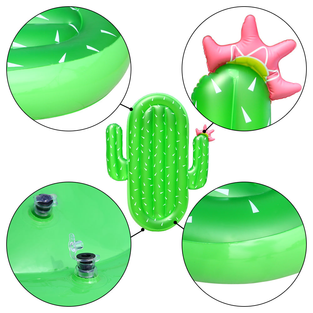 WHIZMAX Inflatable Cactus Pool Float Large Swimming Float