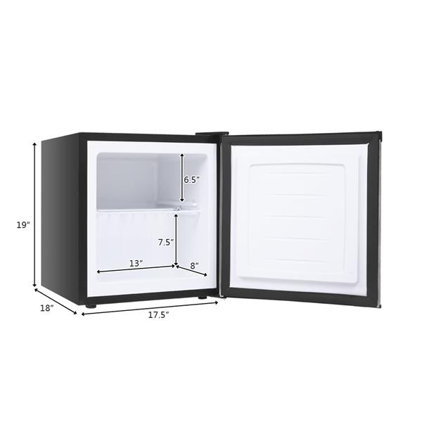 ZOKOP BD-40 31.1L Upright Freezer AC115V 60Hz Freezing Refrigerator Black