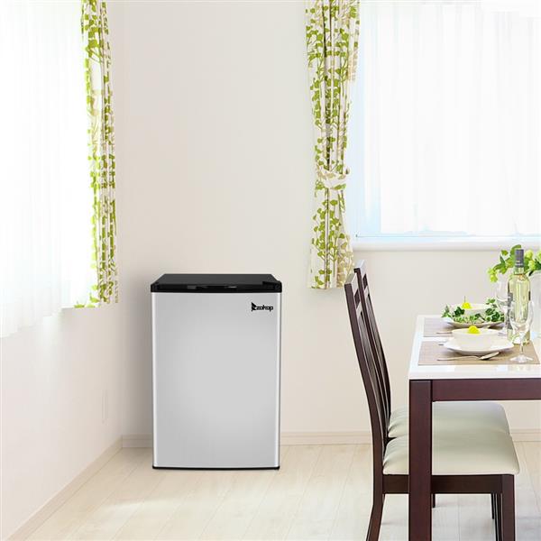 ZOKOP BD-88-E 88L Upright Freezer AC115V 60Hz Freezing Refrigerator Black