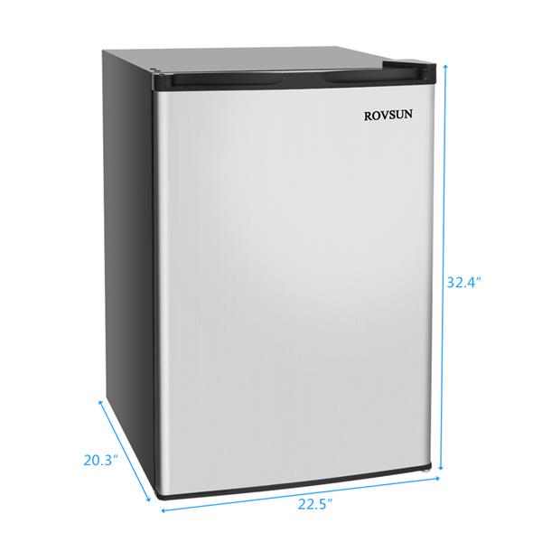 ZOKOP BD-88-E 88L Upright Freezer AC115V 60Hz Freezing Refrigerator Black