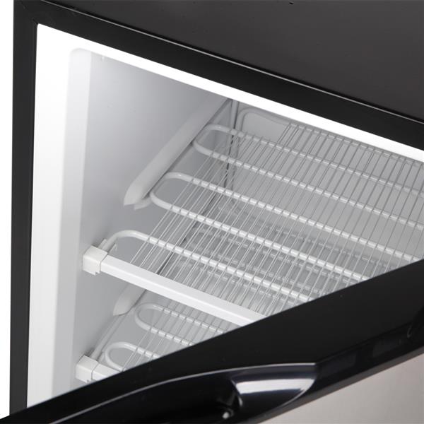 ZOKOP BD-88-E 88L Upright Freezer AC115V 60Hz Freezing Refrigerator Black