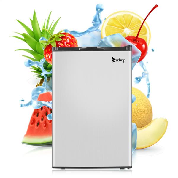 ZOKOP BD-88-E 88L Upright Freezer AC115V 60Hz Freezing Refrigerator Black