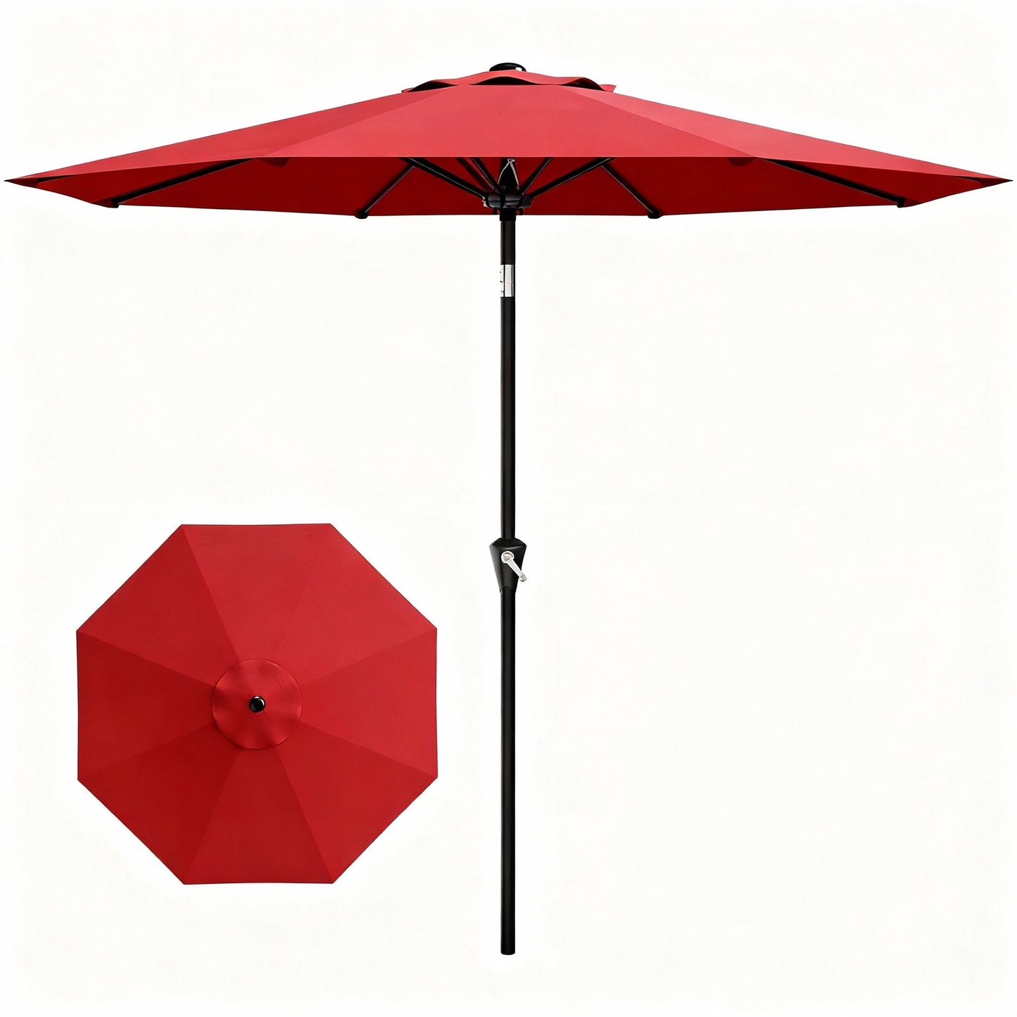 Garvee 10 feet Outdoor Patio Umbrella, with Push Button Tilt & 8 Sturdy Ribs