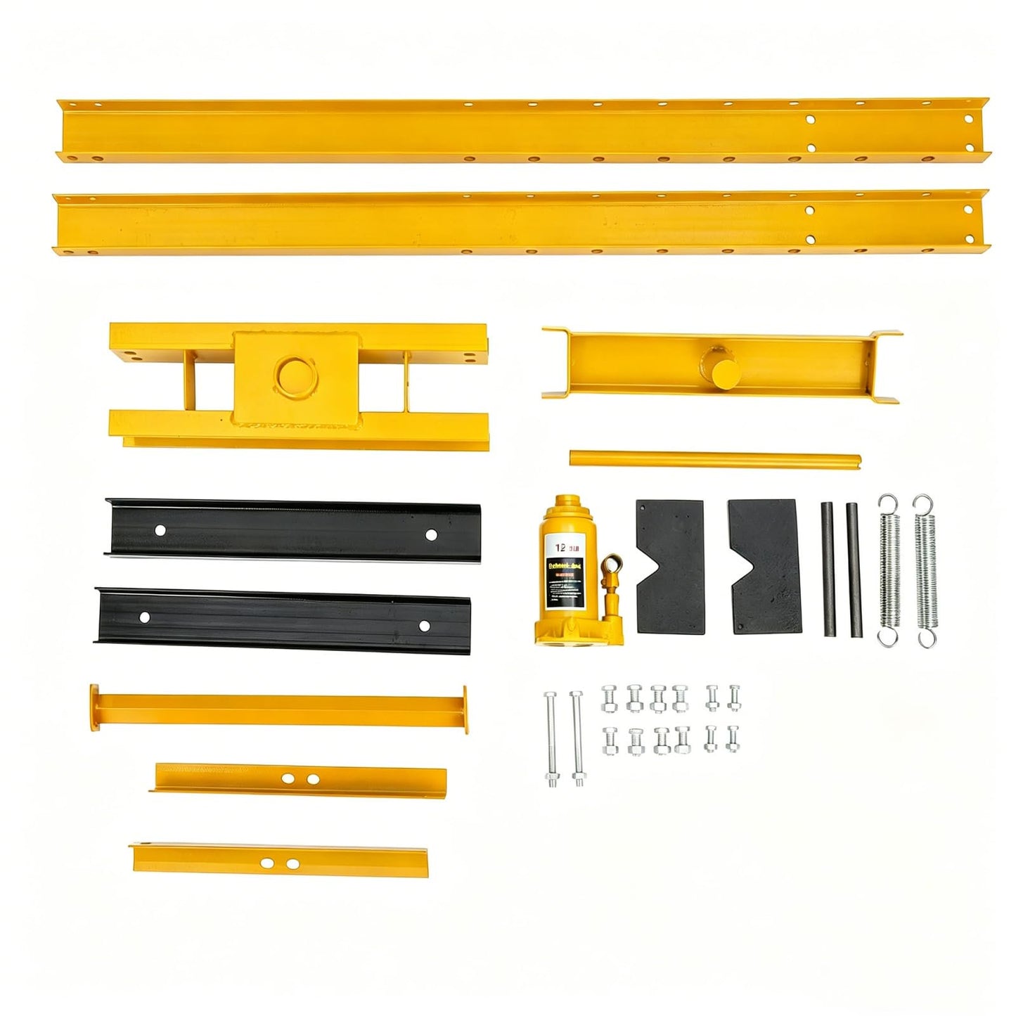 Garvee Hydraulic Shop Press, H-Frame Heavy Duty Steel, Yellow
