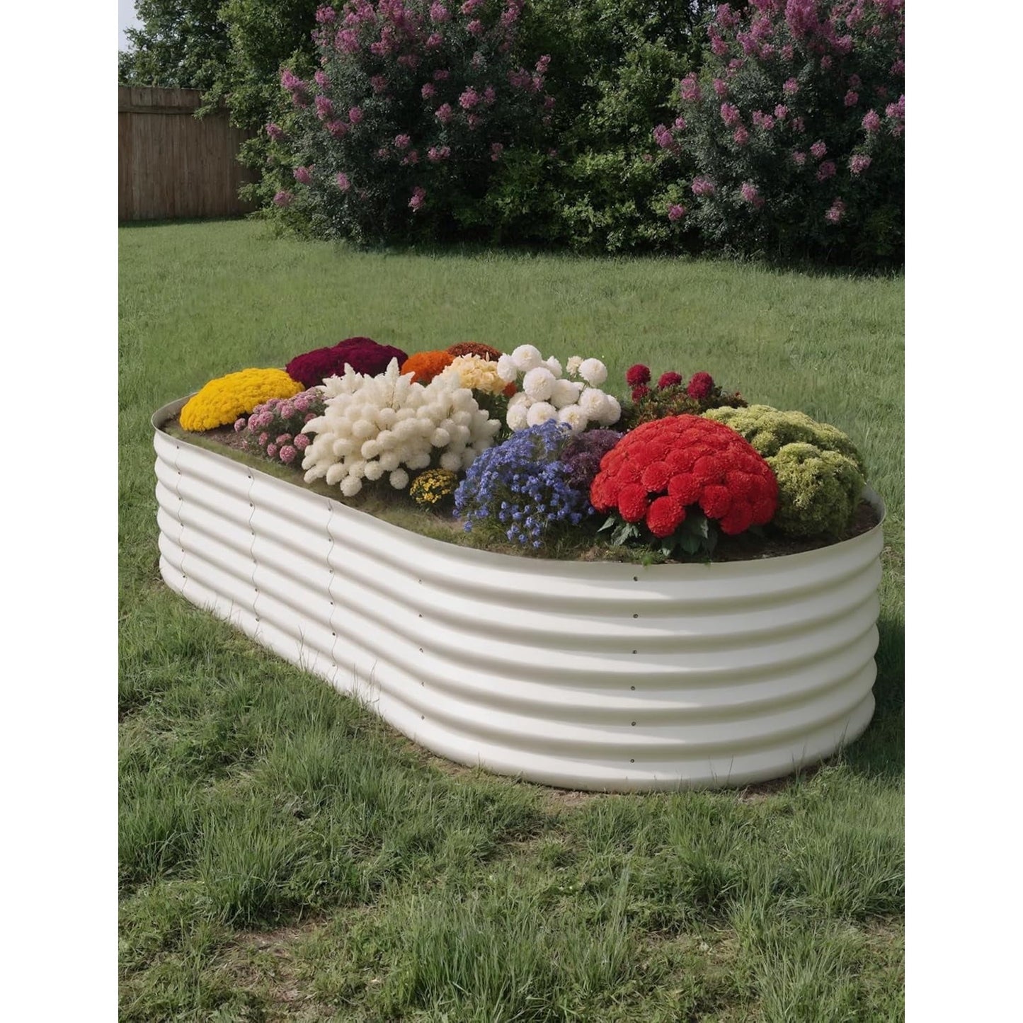 Garvee Elliptical feet Steel Planter Box, Raised Garden Bed