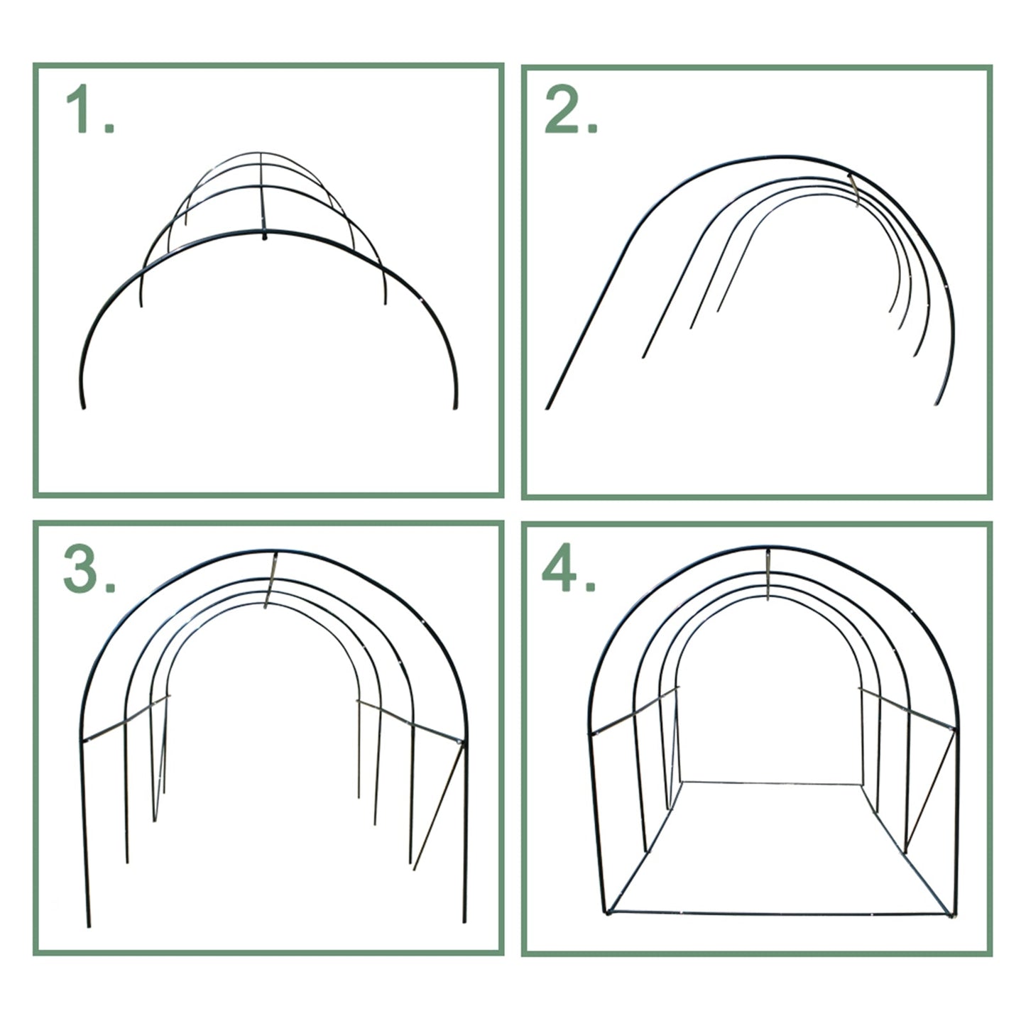THBOXES 12¡äx7¡äx7¡ä Indoor Outdoor Greenhouse for Garden Patio Backyard Balcony Green
