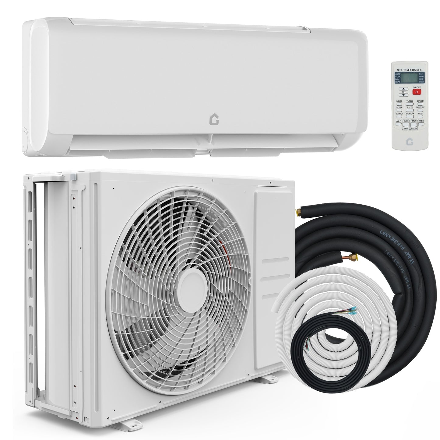 Riedhoff Mini-Split Air Conditioner & Heat Pump, 19 SEER 2, White