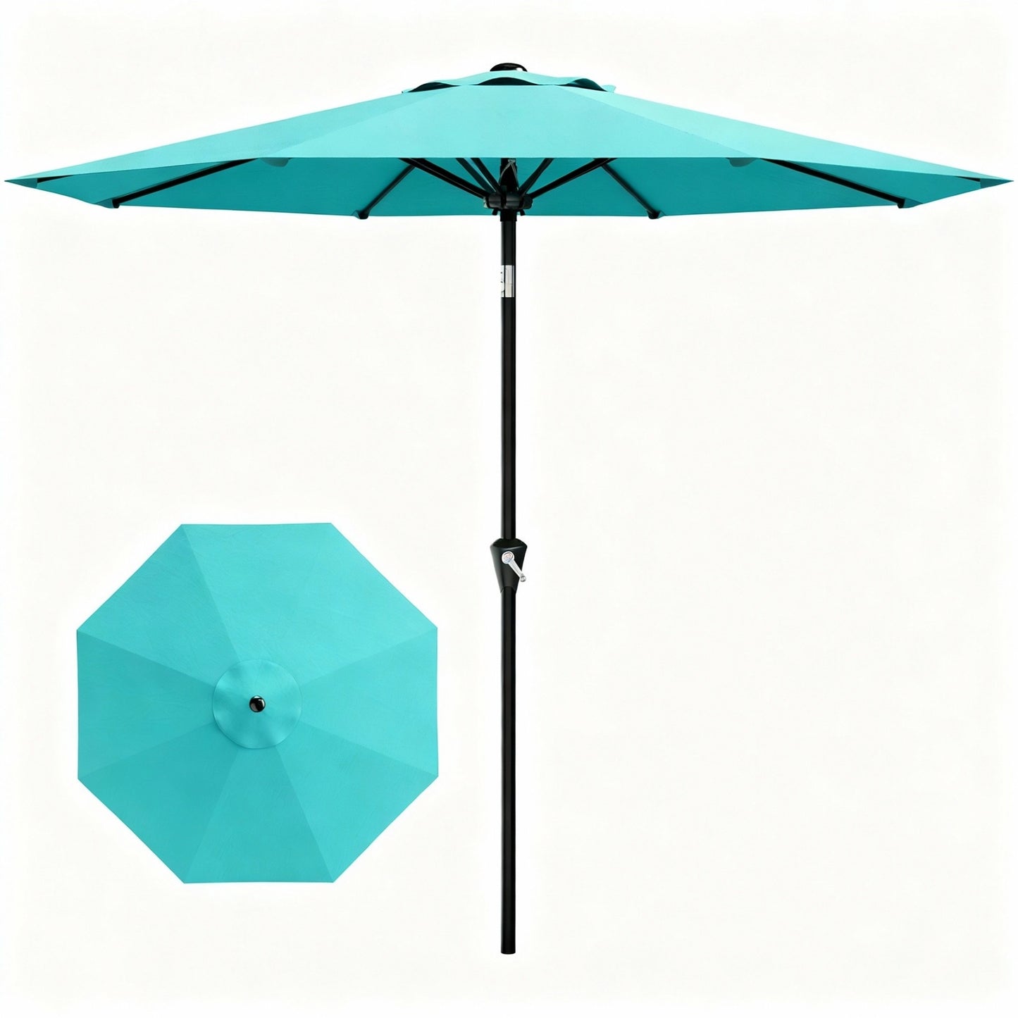 Garvee 10 feet Outdoor Patio Umbrella, with Push Button Tilt & 8 Sturdy Ribs
