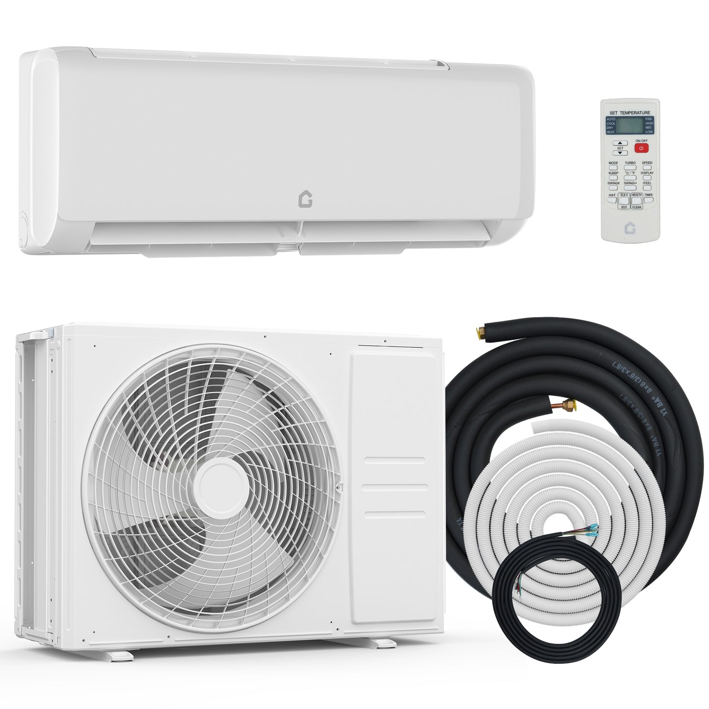 Riedhoff Mini-Split Air Conditioner & Heat Pump, 19 SEER 2, White