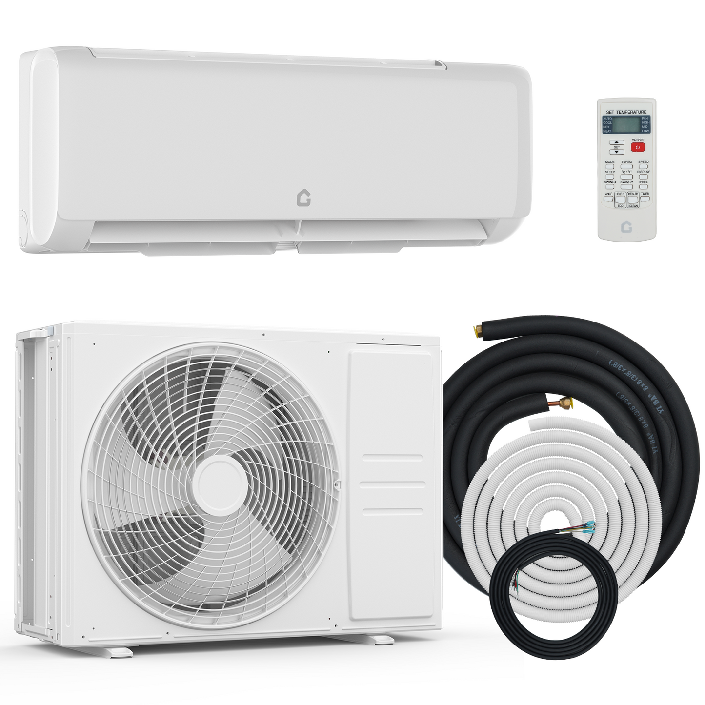 Riedhoff Mini-Split Air Conditioner & Heat Pump, 19 SEER 2, White