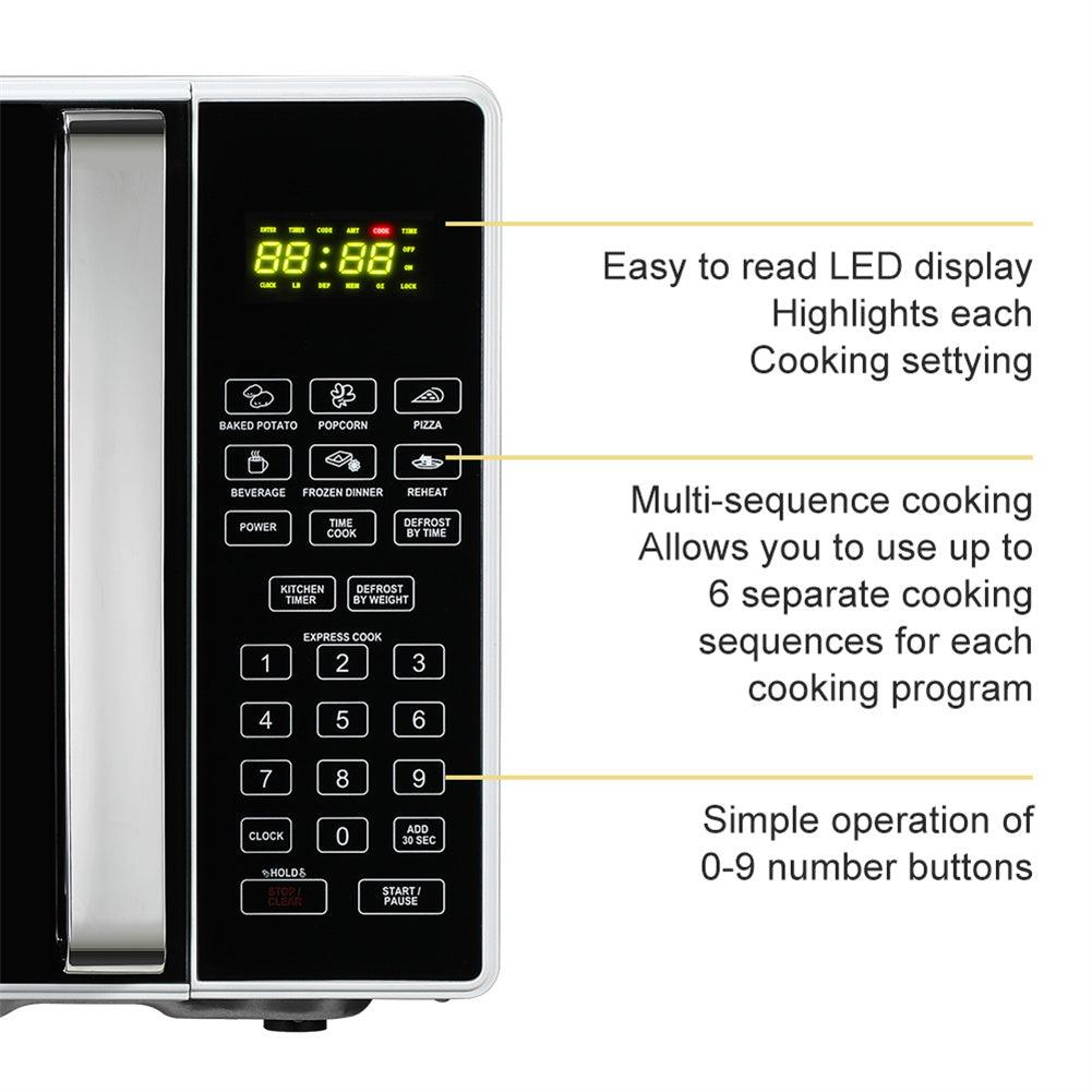 ZOKOP Microwave Oven Child Lock with Display Black