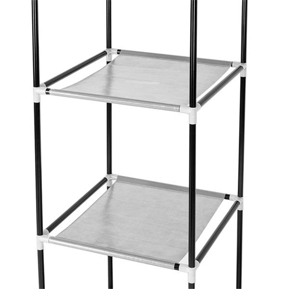 RONSHIN 69 inch  Clothing Organizer Wardrobe Storage Closet Clothes Portable Wardrobe Navy Blue