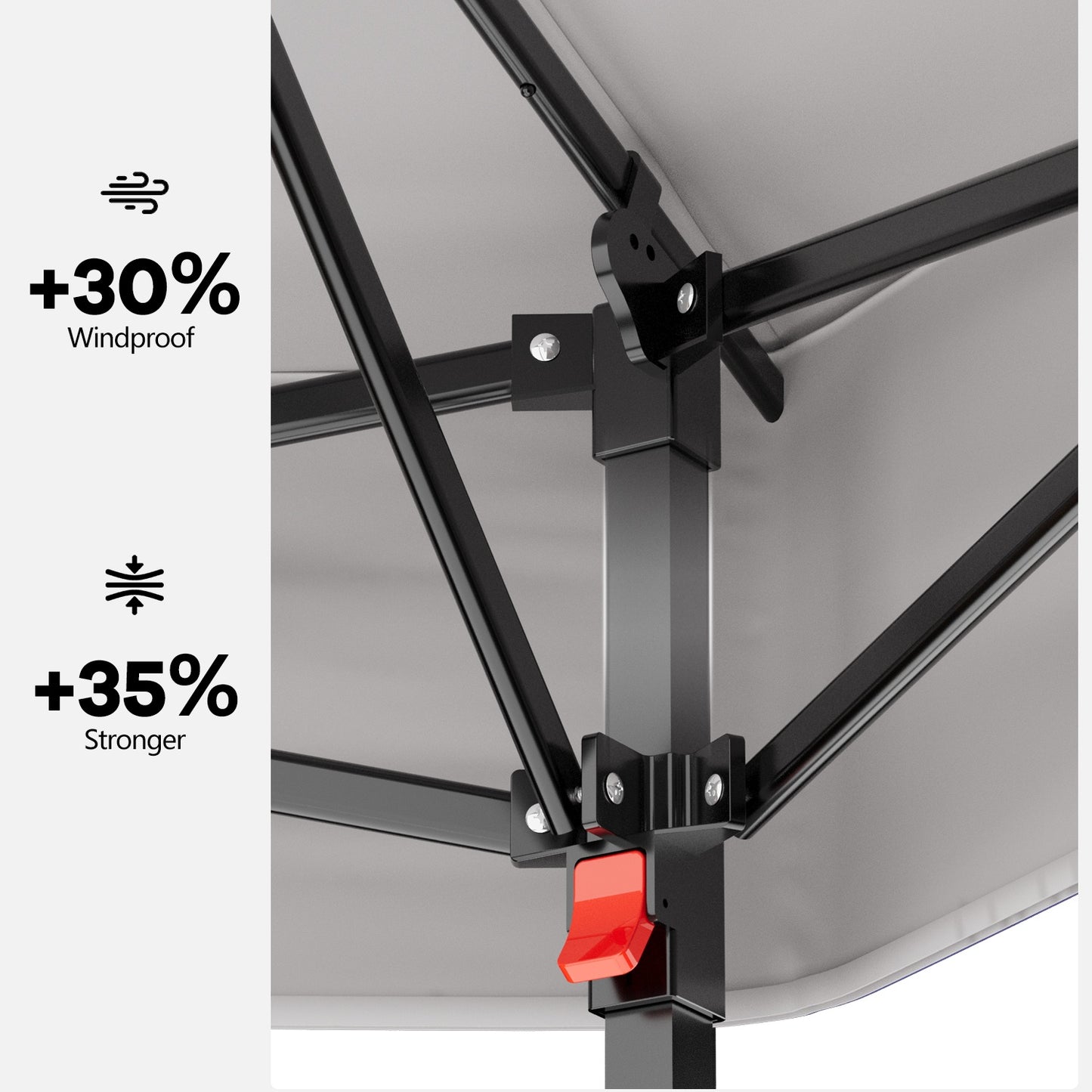 Garvee 79.5" Pop up Gazebo, Adjustable Height with Mosquito Net, Double-Layer