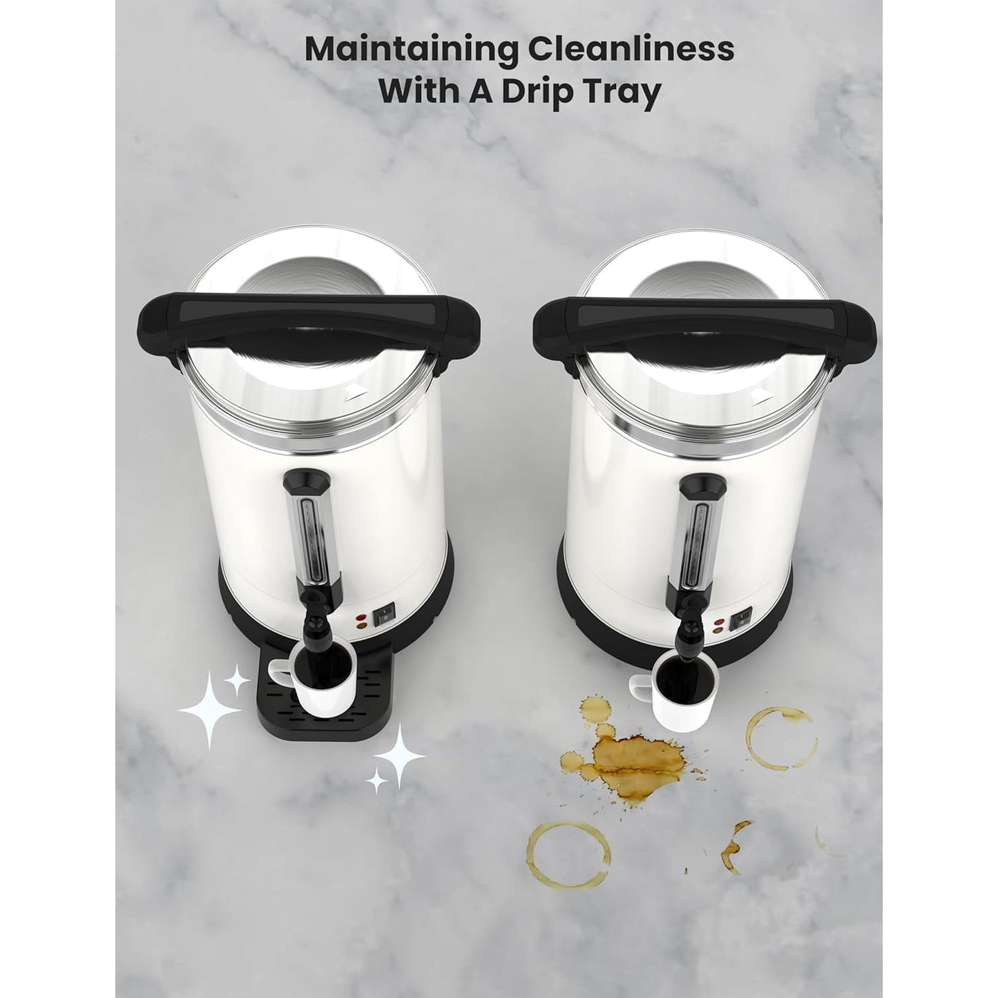 Garvee Stainless Steel Commercial Coffee Urns, Hot Water Dispenser