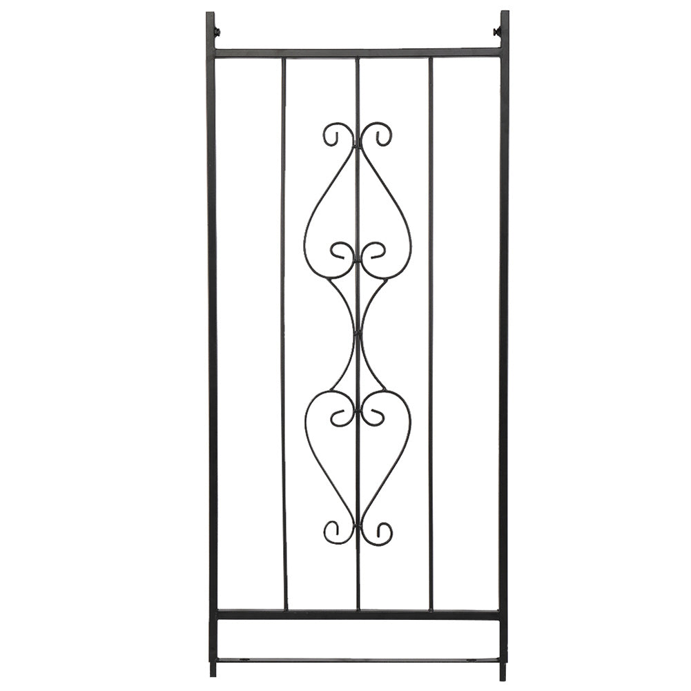 AMYOVE Iron Arch Rust-Resistant Plant Climbing Frame with Bridge Roof