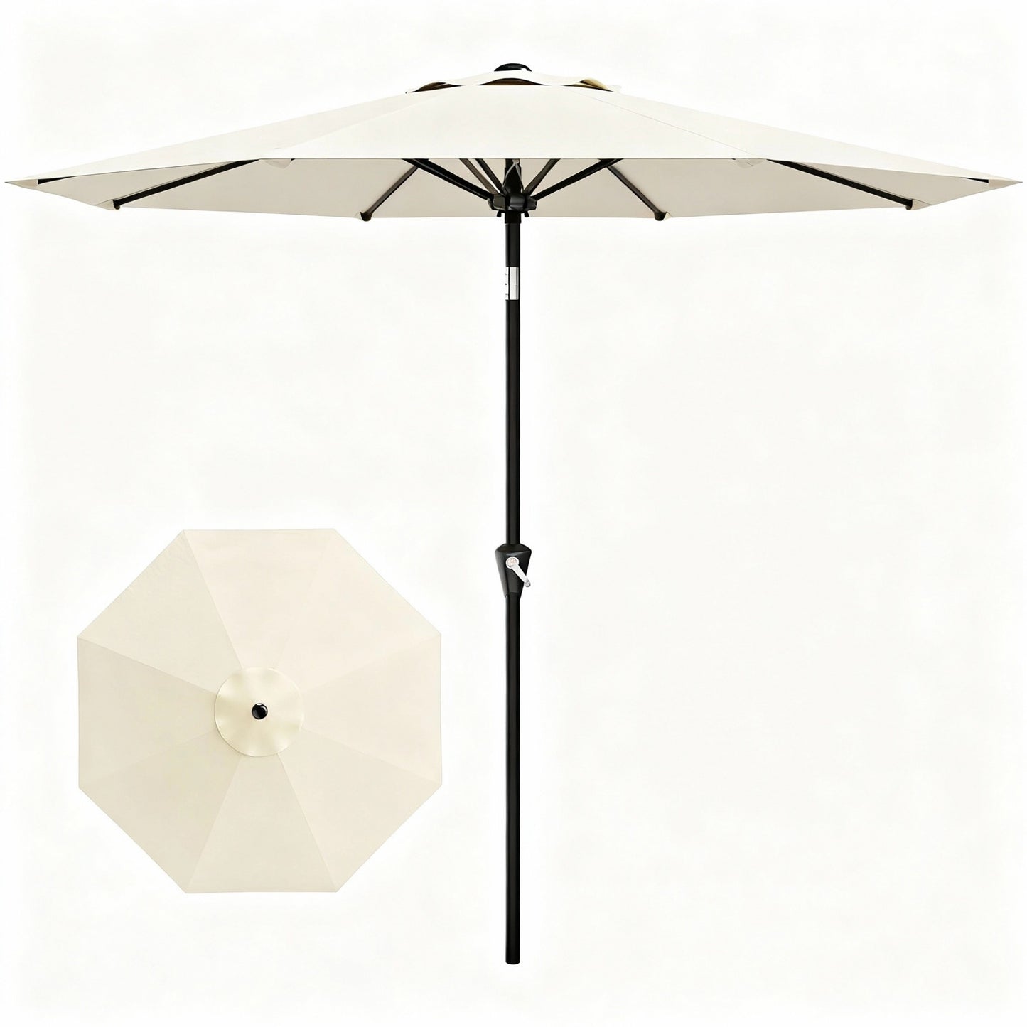 Garvee 10 feet Outdoor Patio Umbrella, with Push Button Tilt & 8 Sturdy Ribs