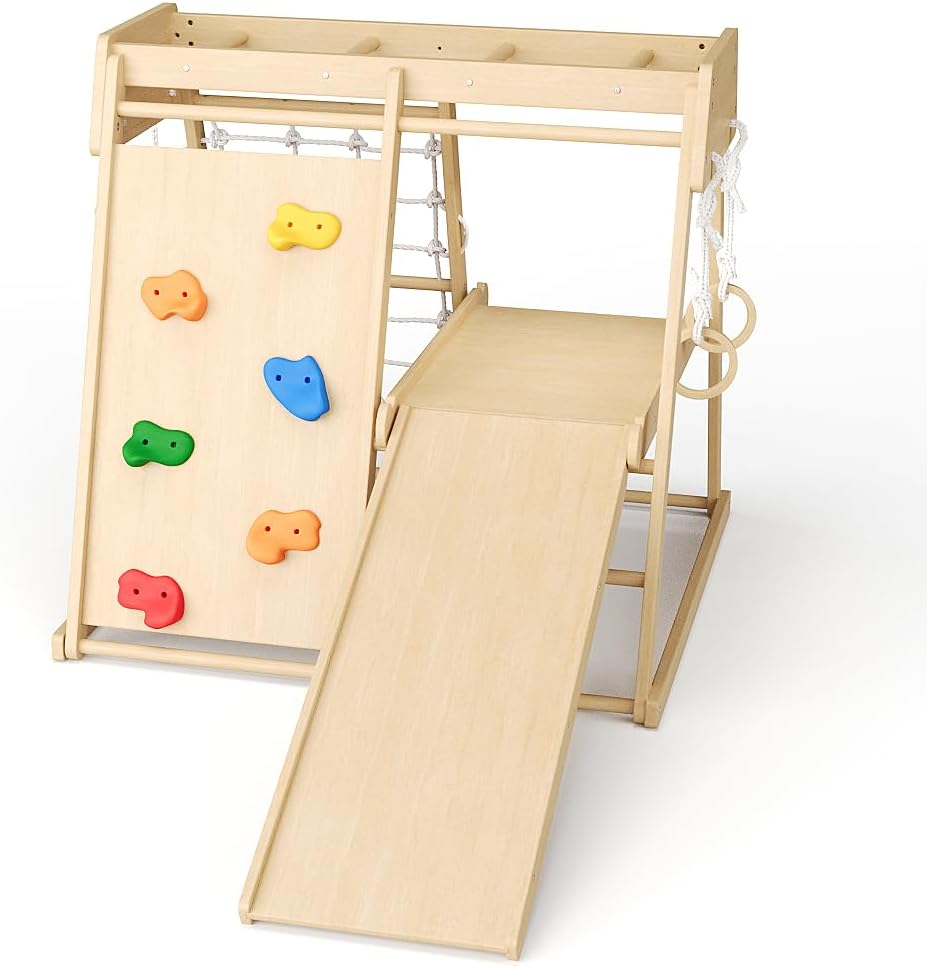 Garvee Indoor Playground Climber, Jungle Gym Climbing Toys for Toddlers, for Kids Age 1-8