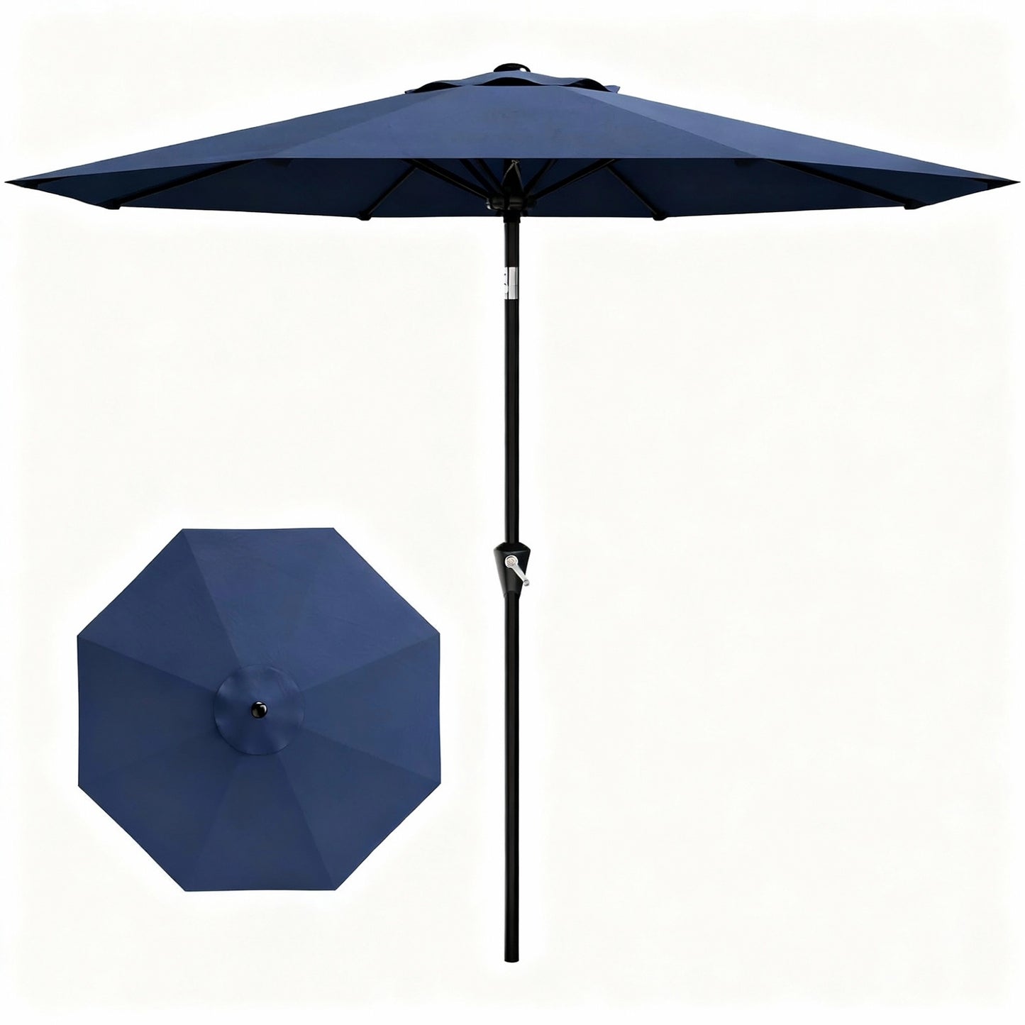 Garvee 10 feet Outdoor Patio Umbrella, with Push Button Tilt & 8 Sturdy Ribs