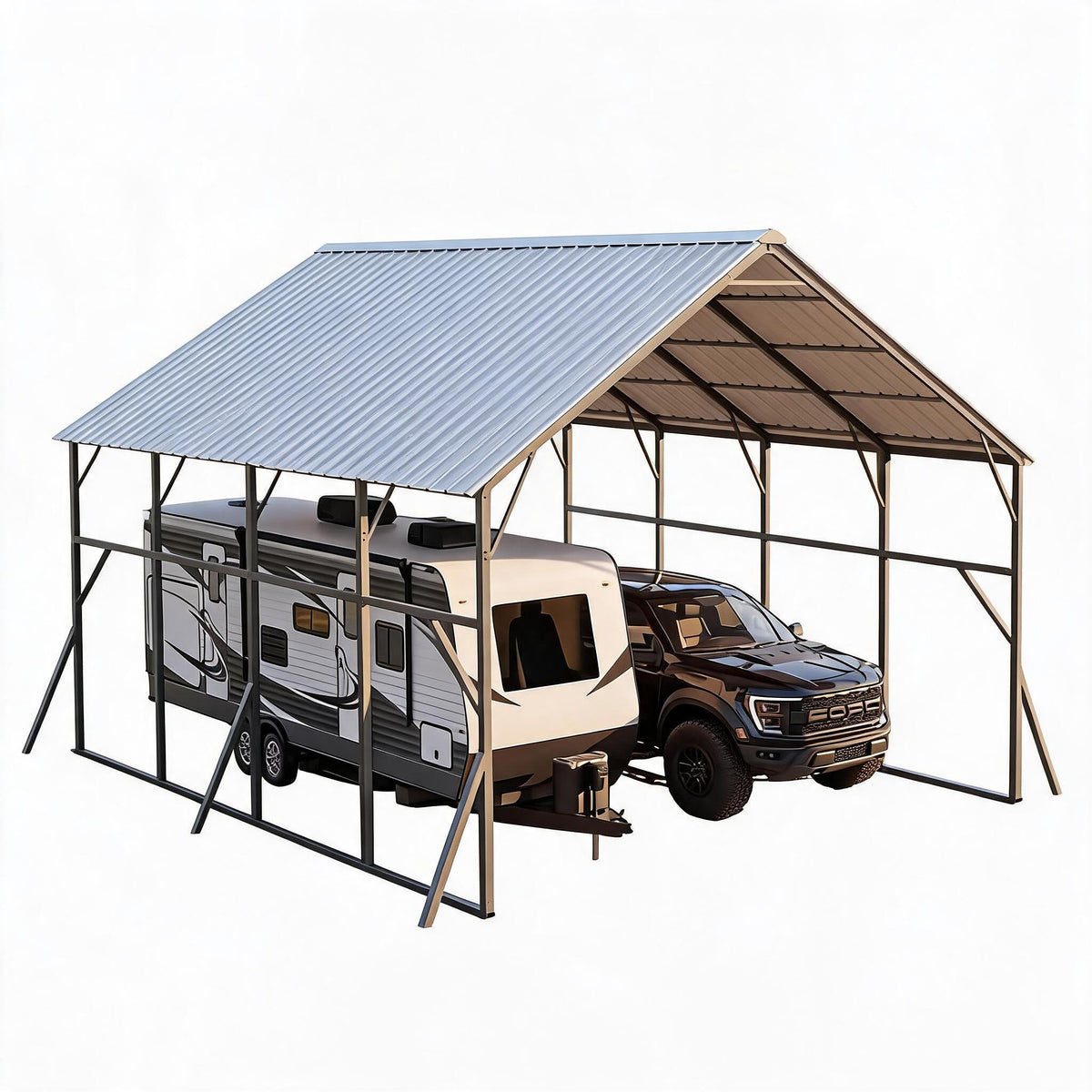 Garvee Metal Carport, Heavy-Duty