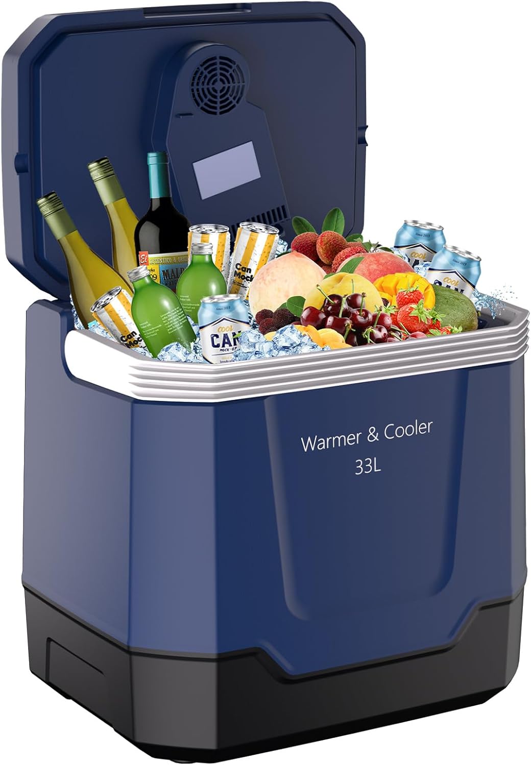 Riedhoff Car Refrigerator, Cooler & Warmer 35 Quart/33 L, 12V/110V AC Plug in