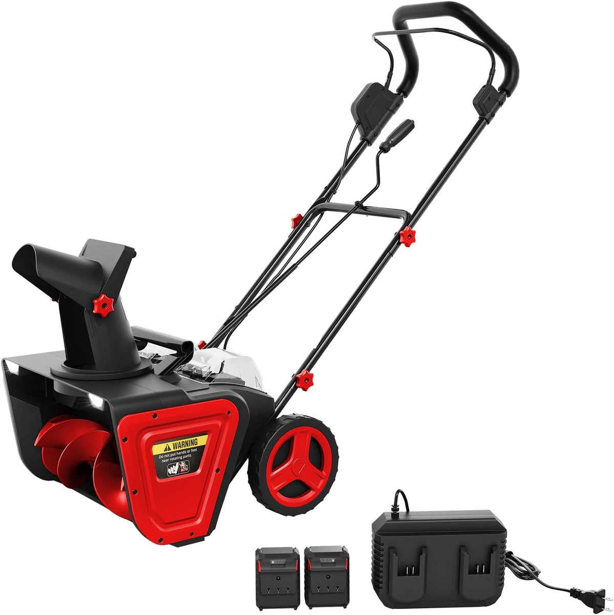 Riedhoff Electric Snow Blower, 20" Clearing Path, 40V 4 Ah Battery, 25 ft Throwing Distance