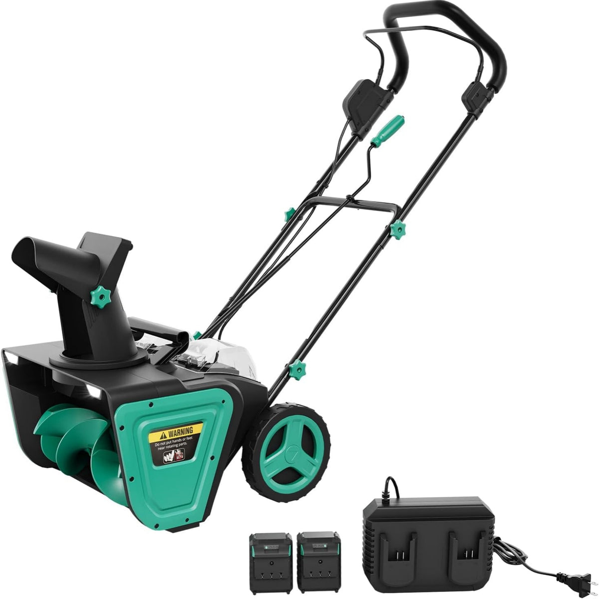 Riedhoff Electric Snow Blower, 20" Clearing Path, 40V 4 Ah Battery, 25 ft Throwing Distance