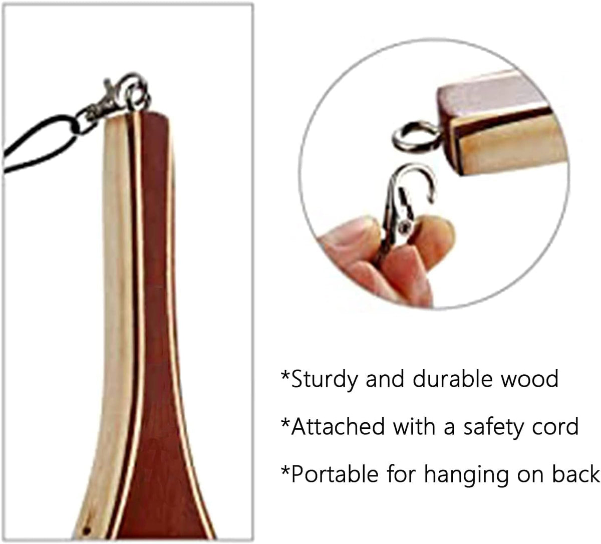 Riedhoff Wooden Handle Fly Fishing Net, with Durable Clear Rubber Net, 24" x 11" x 10"