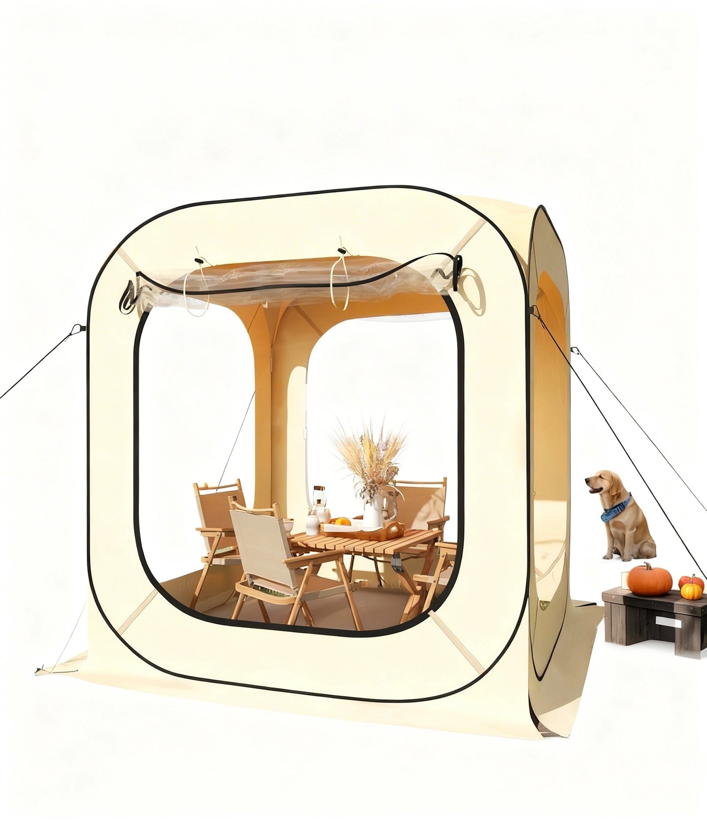 Garvee Pop up Sports Tent, All Weather, Beige