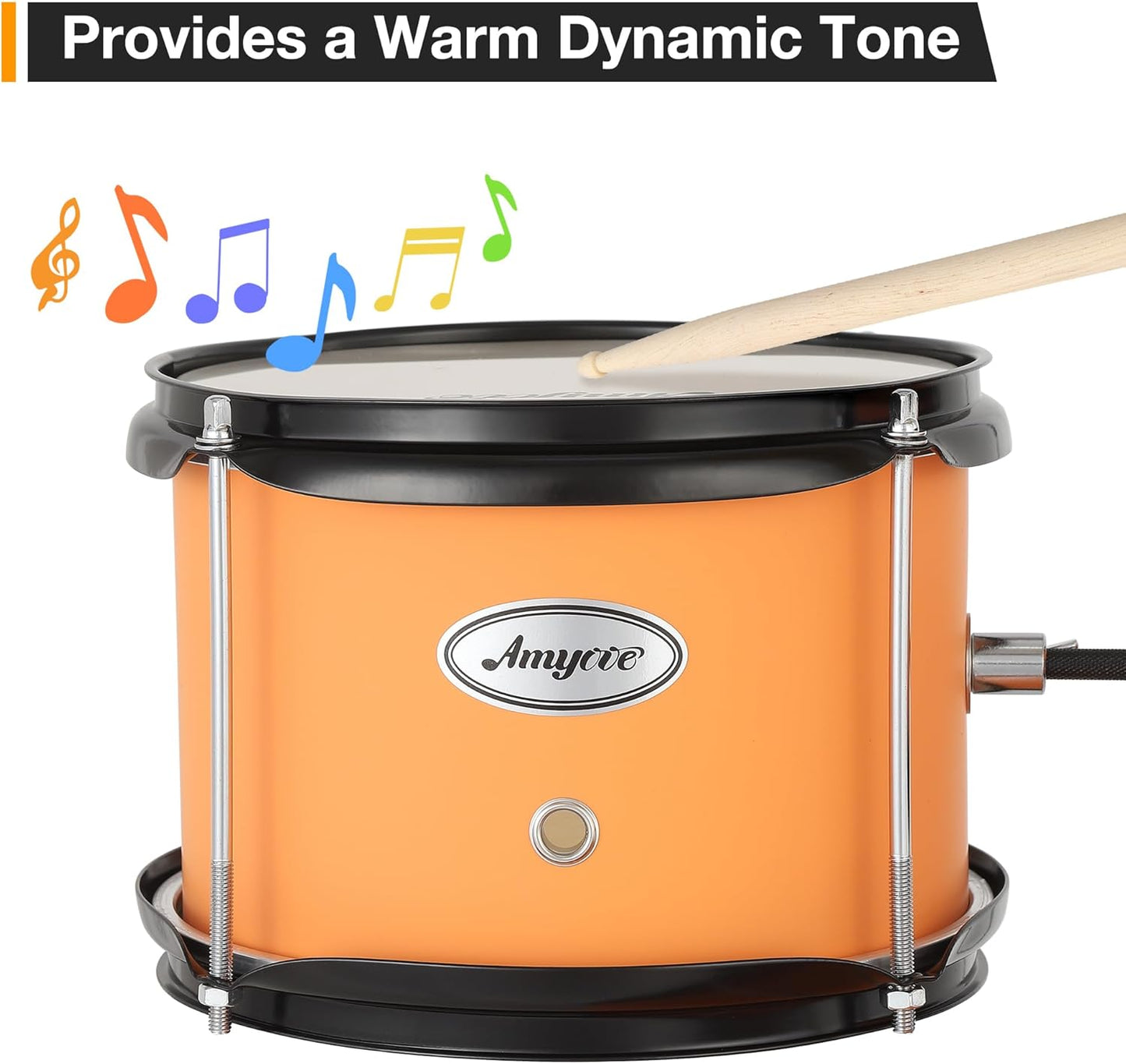 Garvee 3 Piece Beginner Drum Set for Kids Juniors, with Drum Sticks & Drum Throne Seat