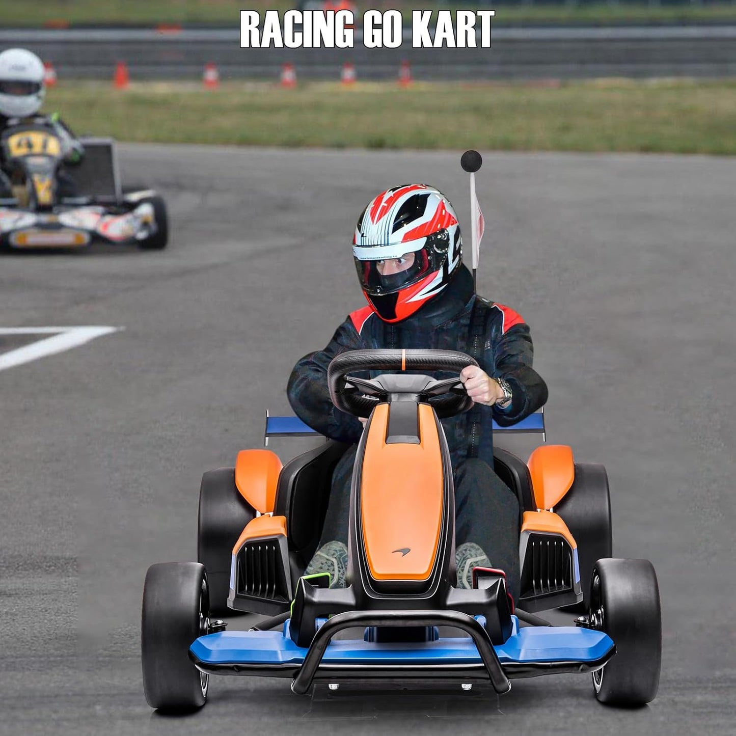 Garvee Kids Go Kart BDM0930, Hetoy Licensed McLaren, 10 Ah Battery, for Age 6+, Orange