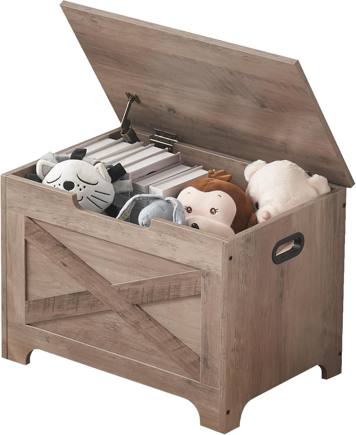 Garvee Lift Top Storage Chest, with Safety Hinge, Retro Color