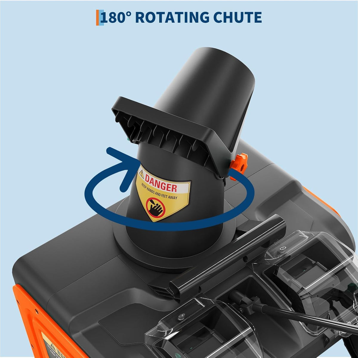 Riedhoff Electric Snow Blower, 20" Clearing Path, 40V 4 Ah Battery, 25 ft Throwing Distance